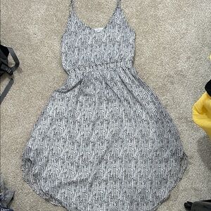 Elegant Black and White Women's Dress